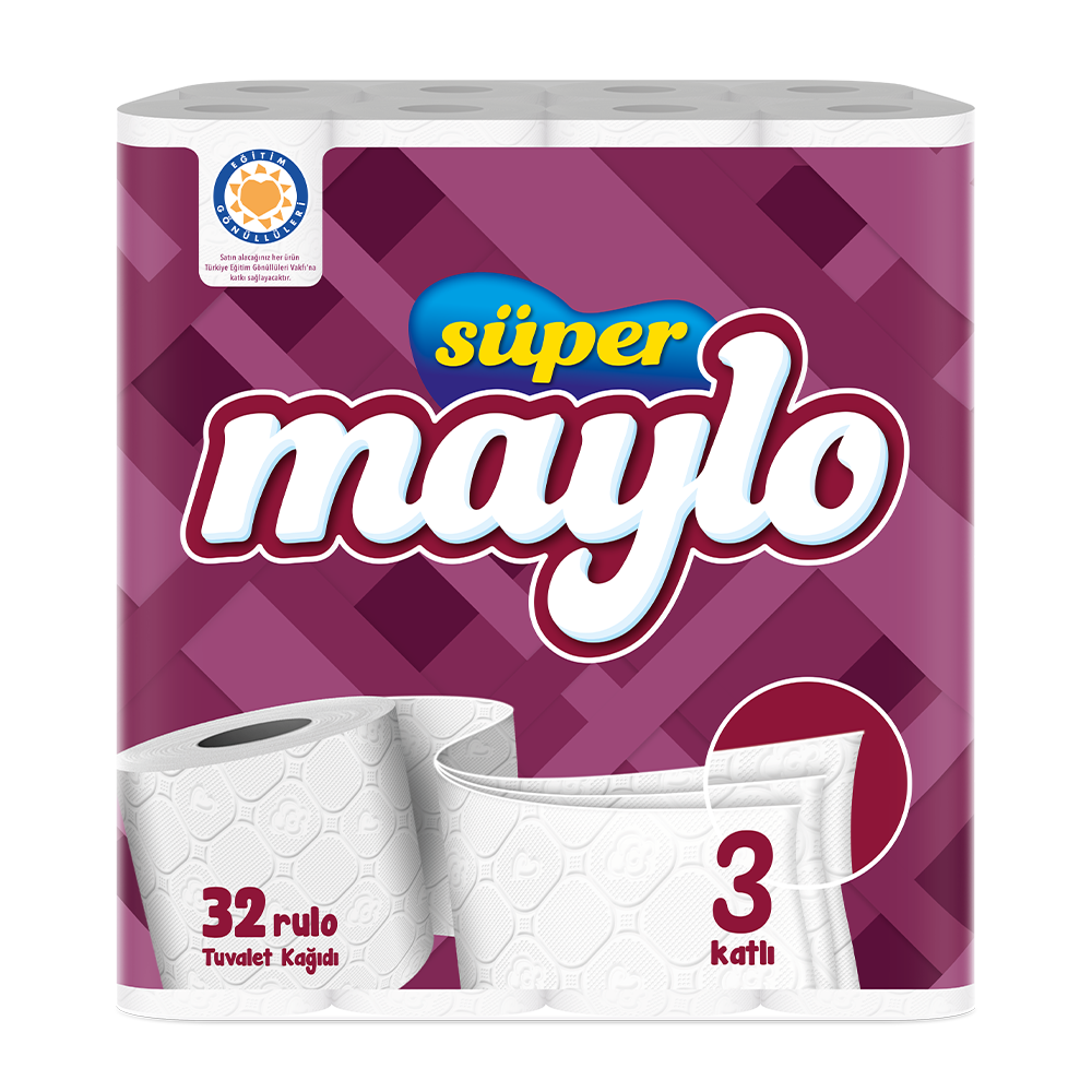 MAYLO TUVALET KAĞIDI 3 KATLI 32 RULO