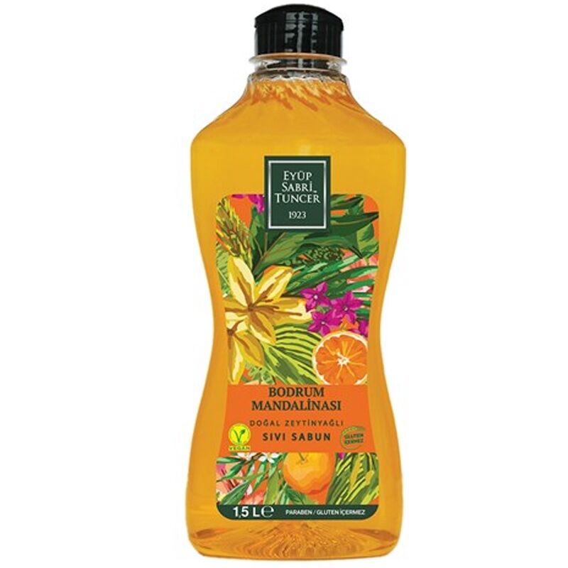 Eyüp sabri tuncer zeytinyağlı sıvı el sabunu bodrum mandalina 1,5 lt