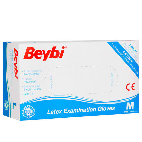 Beybi pudralı eldiven medium 100lu