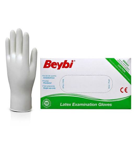 Beybi pudralı eldiven large 100lu