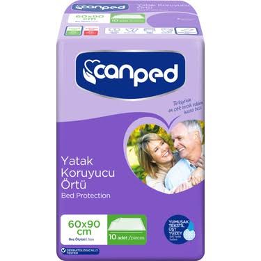 Canped yatak koruyucu örtü 60x90 cm 10lu