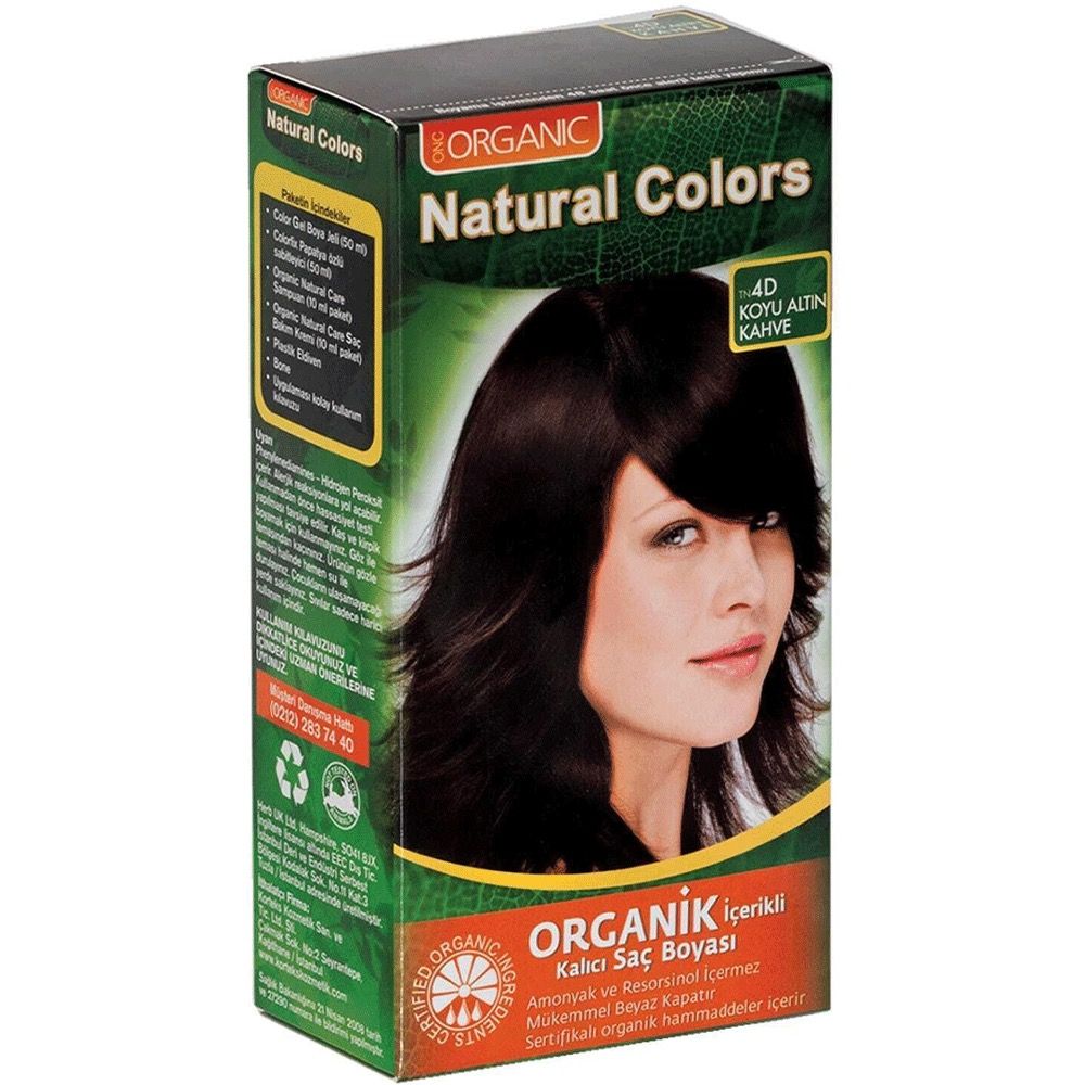Organic Natural Colors 4D Koyu Altın Kahve 